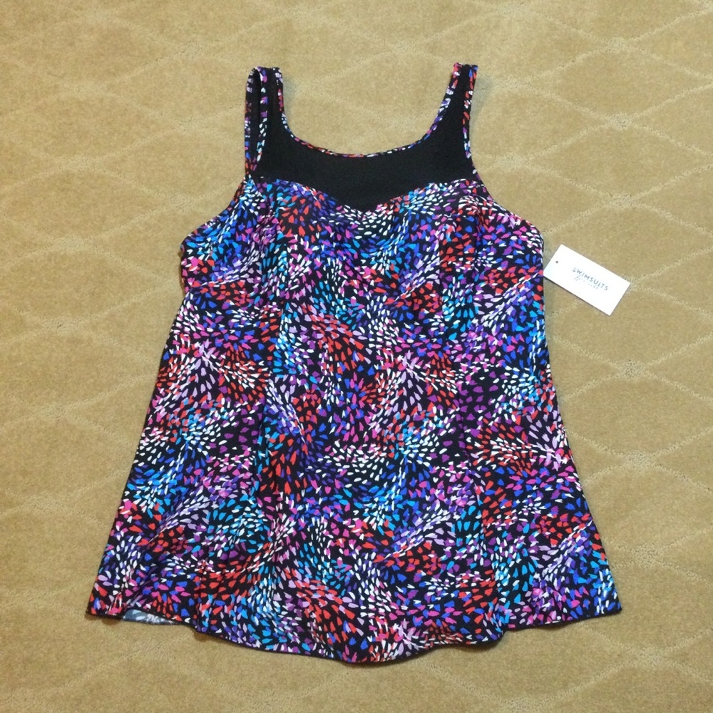 Swim 365 X Swimsuits For All NWT Mesh-Trim Swimdress, size 18